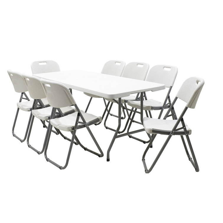 ClearAmbient Klappbarer Gartentisch aus Plastik Wayfair.de